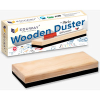 Eduway Premium Non-Magnetic Chalkboard/Whiteboard Wooden Duster Eraser | Perfect Clean For Blackboard & Durable | Ideal For Office, Teacher, Home & School | Pack Of 2