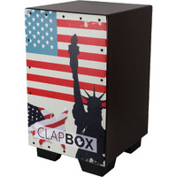 Clapbox Graphic Cajon -Brown, American Maple (H:50 W:30 L:30) - 3 Internal Snares