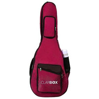 Clapbox Acoustic Guitar Bag (Maroon), Waterproof & Padded, Multiple Pockets