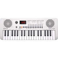 Akkord 37 Keys Music Keyboard  White Edition | Midi Usb-C, Touch Response, 200 Rhythms, Tones & 40 Demos, Led Display, Portable Beginner Piano Compatible With Garageband.