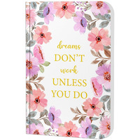 Accuprints A5 Premium Soft Bound Notebook Diary For Girls And Women (144 Ruled Pages With Planner, 80 Gsm) Parent (Dream Dont Work Notebook)