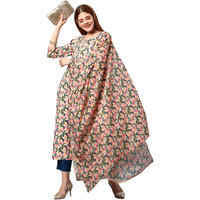 ANNI DESIGNER Women's Cotton Blend Printed Kurta and Pant with Dupatta Set (Welcome-Multi_S_Multicolor_Small)