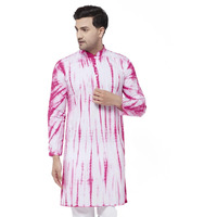 VASTRAMAY Men's Pink Pure Cotton Kurta_VASMK129PN_38