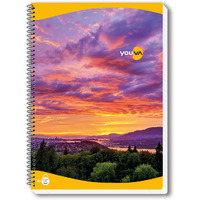 YOUVA Navneet|Spiral Long Book For Students And Executives|Spiral Bound With Safety Lock|A4 Size -21 X 29.7 Cm|Single Line|400 Pages|Pack Of 1