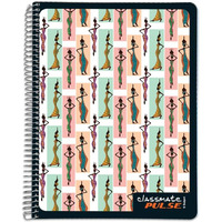 Classmate Pulse 5 Subject Spiral Notebook - Pack of 1 | Single Line | 250 Pages | A4 - 29.7cm x 21.0cm | Attractive Cover Designs | Soft Cover | Notebooks for College Students