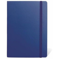 Anupam Fluct Lined Journal Notebook, 160 Pages College Ruled Notebook, 80 Gsm Paper Thick Journal, A6 Matte Finish PVC Cover Journals for Writing Office School Supplies (Blue)