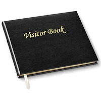 Visitors Guest Notebook/Visitor Log Book/Visitor Registration Book/Business/Hotels/Guest Houses/Reception Faux Leather Cover Business Supplies