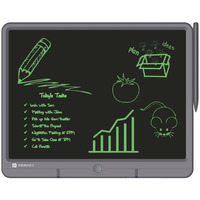 Portronics Ruffpad 15 Re-Writable LCD Screen 38.1cm (15-inch) Writing Pad for Drawing, Playing, Handwriting Gifts for Kids & Adults (Grey)