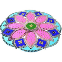 One Minute Rangoli - Purple 18""