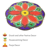 One Minute Rangoli - Red 24""