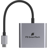 F5 SmartTech 4K - 3 in 1 Digital Multiport Hub USB C to HDMI Converter