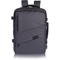 VOYAGER PARIS The Navigator Travel Backpack for Men | 17.3 inch Laptop Backpack | Expandable up to 40L | Waterproof backpack | USB port | Multi Compartment Large bag for Office & Travel (Grey)