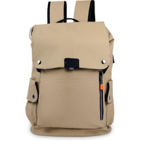 VOYAGER PARIS The Urbanite 15.6 inch Laptop bag | Premium Vegan leather bags for men | Waterproof backpack | External USB port | Multi pocket laptop bags for men | Laptop Bag For Office & College (Beige)