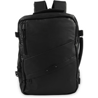 VOYAGER PARIS The Navigator Travel Backpack for Men | 17.3 inch Laptop Backpack | Expandable up to 40L | Waterproof backpack | USB port | Multi Compartment Large bag for Office & Travel (Black)