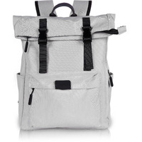 VOYAGER PARIS Vanguard Roll Top Laptop Backpack | Premium Polyester Fabric | Padded Laptop Compartment | Unisex Office & College Bag | Trolley Sleeve (Grey)