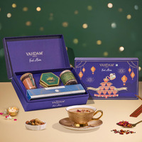 Vahdam, Premium Diwali Gifts 2025 | Rose Gulkand Chai + Eat Better Trail Mix + Cutting Chai Candle & More | Luxury Diwali Hamper For Family, Friends & Corporate Gifting