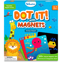 Skillmatics Dot It With Magnets - Animals, Repeatable Art For Kids, Mess-Free, Craft Kits, Diy Creative Activity, Gifts For Boys & Girls Ages 4, 5, 6, 7, Multicolour