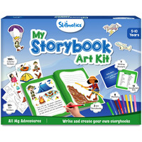 Skillmatics Storybook Art Kit - Create Adventure Stories, Diy Craft & Writing Kit With 300+ Stickers, Scrapbooking & Journal Activity, Gifts For Kids Ages 5, 6, 7, 8, 9, 10