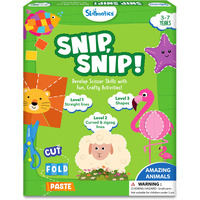 Skillmatics Paper Scissor Activity Book Snip Snip 25 Fun Cutting & Creative Activities For Preschoolers 2 Child-Safe Scissors Fine Motor Skills Craft Kit For Kids Ages 3, 4, 5, 6, 7 Multicolour