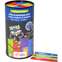 Chalk And Chuckles Smart Sticks Stem Scavenger Hunt Game For Kids Age 8-12, Fun Learning & Educational Science Toy, Gifts For Boys & Girls 9, 10, 11, 12, 13 Years Old, Outdoor Indoor Activity