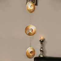 Craftvatika Diwali Decoration Items, Chandramala Hanging Tealight Candle Holder, Deepawali Candle Holder, Diwali Decor Items Gifts, Christmas Wall Hanging Decoration, Christmas Candle Holder Set