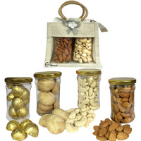 Nutri Miracle Corporate Gourmet Dry Fruits Combo | Gift Basket For Office Staff With Diwali Greeting Card.