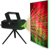 One94Store Mini Laser Projector Stage Light  6 Design Modes, Sound Activated Dj Laser Light With Tripod Stand, Corded Electric Laser Light For Diwali, Wedding, Party & Home Decoration
