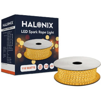 Halonix 10 Meter (33 Feet) Yellow Rope Light | Plug-N-Play | Waterproof | 1200 Bright Leds | Diwali Lights For Decoration For Home | Festive Light | Strip Light | String Light | Pack Of 1 (Yellow)