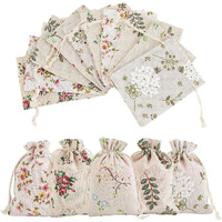 Hasthip 20Pcs Drawstring Gift Bags, Potli Bags For Return Gift, Linen Jewelry Pouches Sacks, Reusable Packing Storage For Diwali Birthday Party Wedding Baby Shower Favors