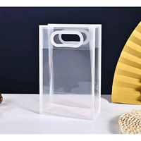 Satyam Kraft 6 Pcs Translucent Multipurpose Gift Bags | Gift For Her/Him, Diwali Gifting, Baby Shower, Wedding Return Gifts, Anniversary, Birthday, Hamper, Shopping & Party (Large, White)