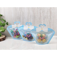 Satyam Kraft 25 Pcs Korean Style Ziplock Goodie Hand Box For Diwali, Gifting, Birthday Return Gifts,Party Favor,Cookie Pouches, Kids,Chocolate & Dry Fruit Packing, Storage Bags For Festival(Blue,Pvc)