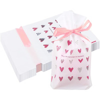 Hasthip 50Pcs Drawstring Gift Bags, Potli Bags For Return, Pink Ribbon Tie Gift Bag Reusable Packing Storage For Diwali, Party, Pooja, 15X23Cm