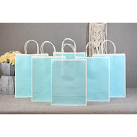 Satyam Kraft 6 Pcs Paper Bags With Handle | Gift For Her / Him, Gifting ,Gift Bags Return Gifts ,Diwali Deepawali New Year, Birthday, Wedding, Anniversary, Party Favours, Hampers, Festival (21 X 7.9 X 15 Cm) ( Blue Small )