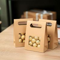 Satyam Kraft 30 Pcs Brown Window Folding Paper Gift Boxes For Diwali & Deepawali, Festive Gifting, Wedding Return Gifts, Shagun Packing, Dry Fruits, Chocolates, Sweets & Party Favor Packaging (Brown) (Pack Of 30)