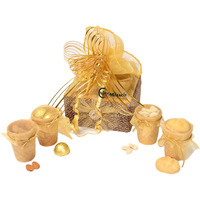 Nutri Miracle Dry Fruits Edible Cups With Chocolate | Corporate Office Eco Friendly Gift With Diwali Greeting Card.