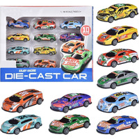 Amitasha 10 Unbreakable Racing Mini Diecast Car Models Set For Kids Pull Back Vehicles Metal Alloy Car Play Set For Kids, Unique Toys, Best Birthday Gift, Diwali Gift, Khilona For Boys(Racing Cars)
