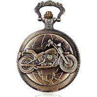 Exciting Lives Vintage Motorbike Pocket Watch Keychain - Gift For Diwali, Christmas Day, Birthday, Anniversary, For Brother, Boyfriend, Husband, Dad, Friend, Party, Corporate Gifting - Keyring