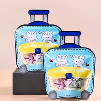 Satyam Kraft 20 Pcs Trolley Shaped Ziplock Goodie Hand Box For Diwali Gifting, Birthday Return Gifts, Party Favor, Cookie Pouches, Kids Treat , Chocolate And Dry Fruit Packing, Candy, Cute Storage Box For Festival, Baby Shower, And Theme Party (Blue)