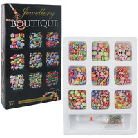 Bkdt Marketing Jewellery Boutique - Fun Game - Multicolour Beads - Make Beautiful Necklace, Fashionable Bracelets & Funky Earrings-Jewellery Making Kit For Girls - Beads For Jewellery Making- Festival Gifts,Diwali Gift