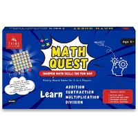 Think Stellar Math Board Game - Math Quest, Learn Addition, Subtraction, Multiplication & Division, Fun Learning Educational Toy & Game For Kids, Diwali Gift For Boys & Girls Ages 6, 7, 8, 9, 10