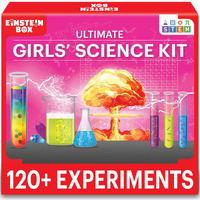 Einstein Box Ultimate Girls' Science Kit For Ages 8-10-14 Years Old| Birthday Gift Ideas For Aged 8+ | Stem Learning Toys For Girls 8,9,10,11,12,13,14 Years Old |
