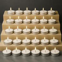 Tealight Candles Unscented White Long-Burning, Smokeless, Wax Candles For Home Dcor | Festive Lighting | Candles For Diwali Decoration | Aromatherapy & Relaxation | Tea Light Candle (White-Pack-50)