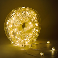 Gigawatts Paarth 40M Ball Led Serial String Light With 8 Modes Reel Fairy Lights Decoration Lamp For Indoor Outdoor Diwali Party Wedding Christmas Festival Lighting Decor (Pack Of 1, Warm White)