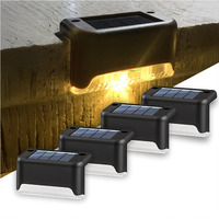 Btag Solar-Powered Deck Light  Ip65 Waterproof Led Step, Stair, Fence & Railing Light With Wide-Angle Illumination, Rechargeable Outdoor Lighting For Yard, Patio & Pathway.Pack Of 4