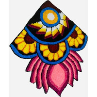 3 Ft Ready To Use Corner Rangoli Mat I Home Decoration Rangoli Mat (3 Ft)| Mat Rangoli | Readymade Rangoli For Floorfor Home And Office(Pack Of 1)