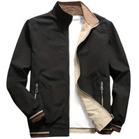 Lymio Men Jackets || Bomber Jacket For Men || Lightweight Outwear Sportswear Polyester Standard Length Bomber Jacket (J4-6) (In, Alpha, M, Black)