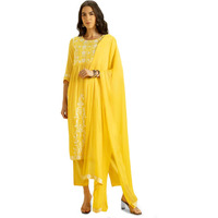 Kaari Rayon 7525 Women's Kurtas & Kurtis (Kaaaw24Wskd-70018_Amaltas Yellow_4Xl)