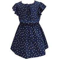 A.T.U.N. All Things Uber Nice Cotton Skater Casual Dress (Gdrs Nat Bmp_Blue_5-6 Years)