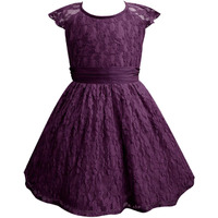 A.T.U.N. All Things Uber Nice Nylon Fit And Flare Special Occasion Dress (Rgdrs Rbl Wne_Wine_9-10 Years)