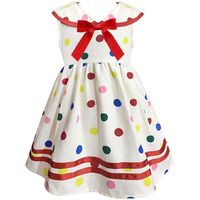 A.T.U.N Baby Girl's Fit And Flare Knee-Long Dress (Gdrs Wlm Cyc_1-2Y_Multicolor_Multicolour_12 Months-18 Months)